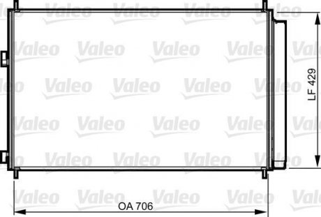 Радиатор кондиционера Valeo 814204