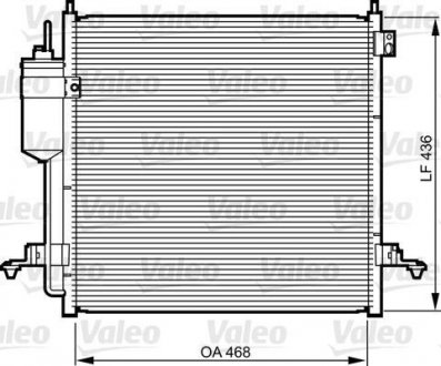 Радіатор кондиціонера Valeo 814214 (фото 1)