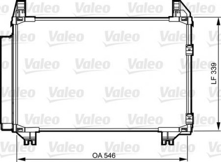 Радиатор кондиционера Valeo 814223