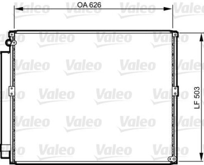 Радіатор кондиціонера Valeo 814236 (фото 1)