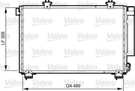 Радіатор кондиціонера Valeo 814307