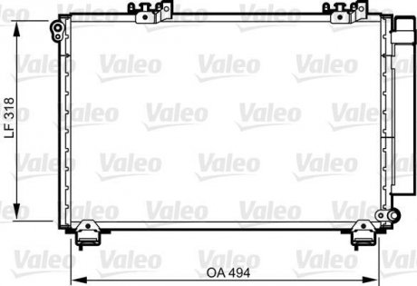 Радиатор кондиционера Valeo 814309