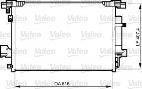 Конденсатор, кондиционер Valeo 814315