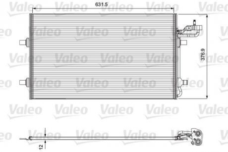 Радіатор кондиціонера Valeo 814323