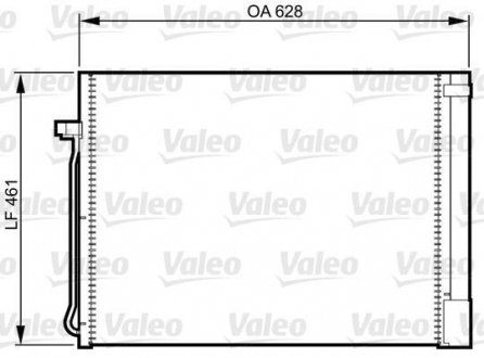 Радиатор кондиционера (с осушителем) Valeo 814367