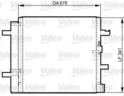 Радиатор кондиционера (с осушителем) Valeo 814370