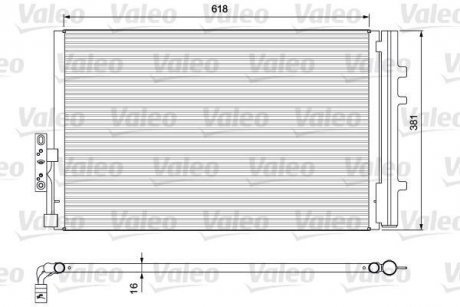 Конденсатор, кондиционер Valeo 814386 (фото 1)