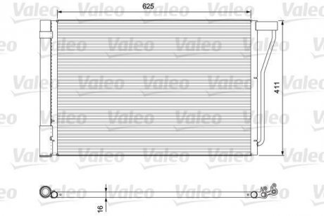 Конденсатор, кондиционер Valeo 814388