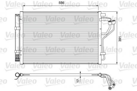 Радіатор кондиціонера Valeo 814394