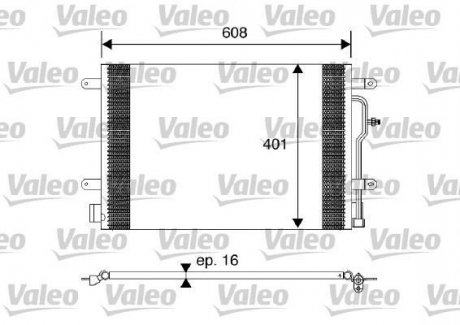 Радиатор кондиционера Valeo 817569