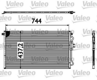 Радіатор кондиціонера Valeo 817582