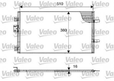 Радиатор кондиционера Valeo 817602