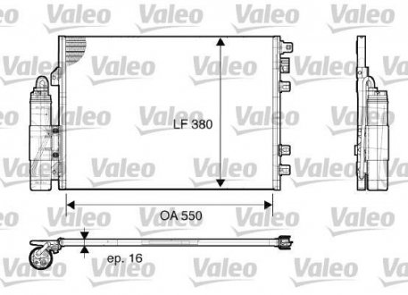 Радіатор кондиціонера Valeo 817661