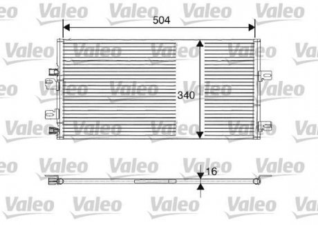 Радиатор кондиционера Valeo 817687