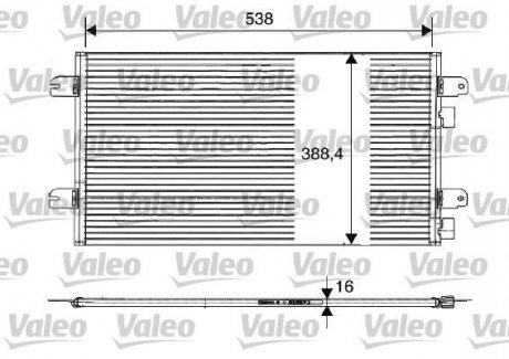 Конденсатор, кондиционер Valeo 817701