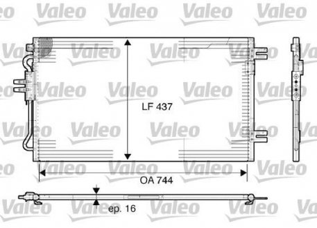 Радиатор кондиционера Valeo 817739