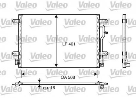 Конденсатор, кондиционер Valeo 817741 (фото 1)