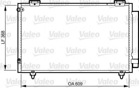 Радіатор кондиціонера Valeo 817805