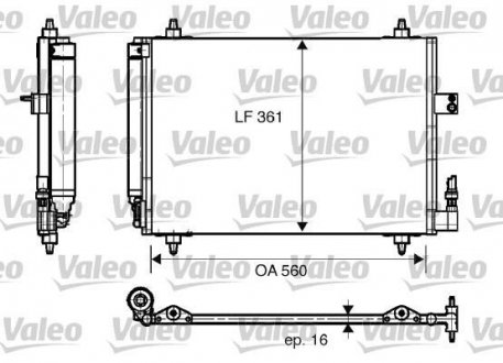 Конденсатор, кондиционер Valeo 817824