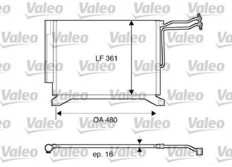 Конденсатор, кондиционер Valeo 817837 (фото 1)