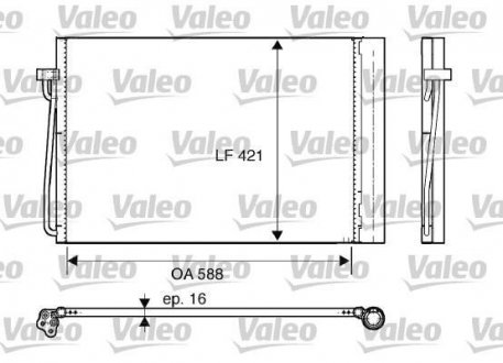 Радиатор кондиционера Valeo 817850