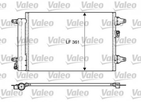 Радиатор кондиционера Valeo 818004 (фото 1)