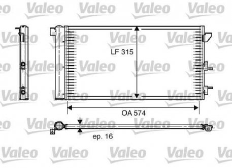 Радіатор кондиціонера Valeo 818005