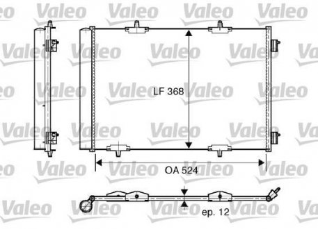 Конденсатор, кондиционер Valeo 818015 (фото 1)