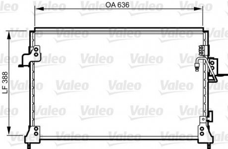 Радіатор кондиціонера Valeo 818025 (фото 1)