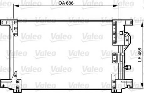 Радіатор кондиціонера Valeo 818034