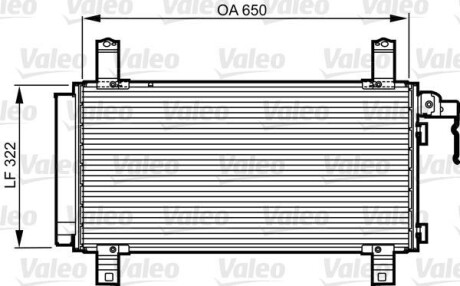 Радіатор кондиціонера Valeo 818090