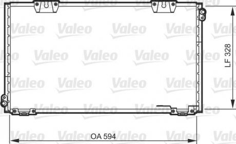 Конденсатор, кондиционер Valeo 818104