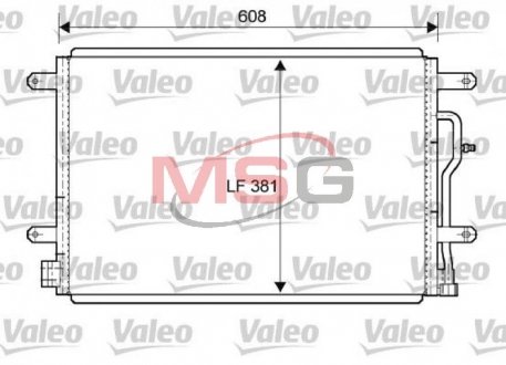 Радіатор кондиціонера Valeo 818190