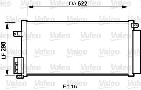 Радиатор кондиционера Valeo 818192