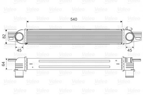 Интеркулер Valeo 818545