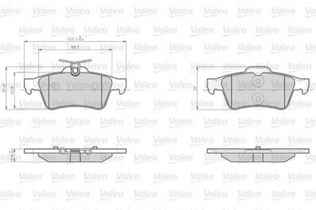 Колодки тормозные FORD T. TOURNEO/TRANSIT 1,8 02-13 Valeo 872137