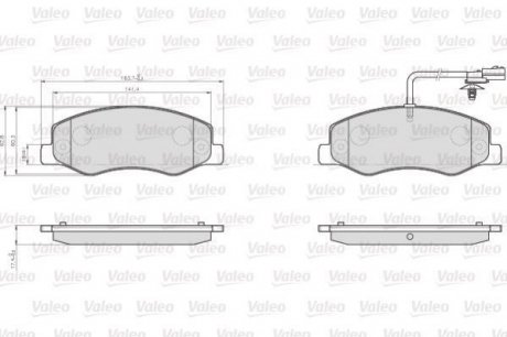 Колодки тормозные RENAULT T. MASTER 10- PODWOJNE KOLA Valeo 872172 (фото 1)