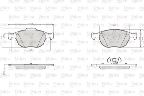 Колодки тормозные FORD P. TRANSIT/TOURNERO CONNECT 02- Valeo 872440