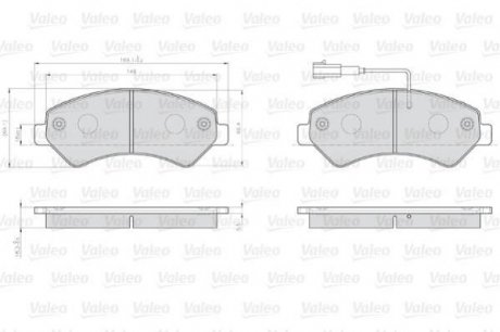 Колодки тормозные CITROEN P. JUMPER 2,2-3,0HDI 06- Valeo 872466