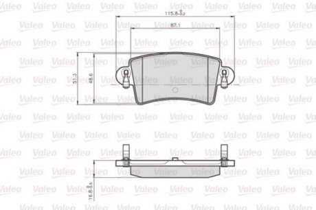 Колодки гальмівні RENAULT T. MASTER 00- Valeo 872669