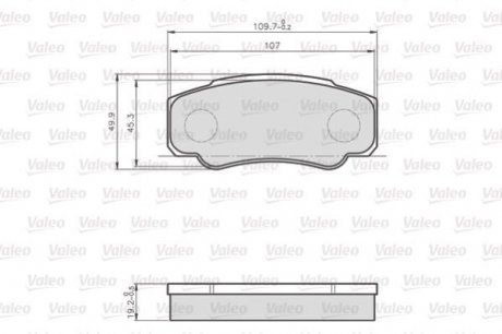 Колодки тормозные CITROEN T. JUMPER 2,0-2,8HDI 02- Valeo 872921