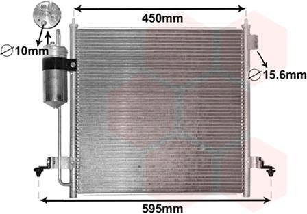 Радиатор кондиционера Van Wezel 32005218