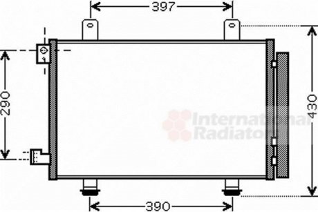 Радиатор кондиционера SX4/SEDICI ALL 05- (выр-во) Van Wezel 52005090