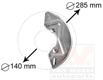 Защита тормозного диска Van Wezel 5826371