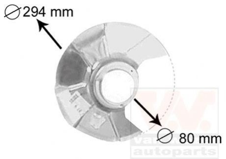 Защита тормозного диска Van Wezel 5858371