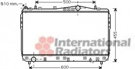 Радиатор охлаждения двигателя NUBIRA/LACETTI MT 03-1,6-1,8 Van Wezel 81002073 (фото 1)