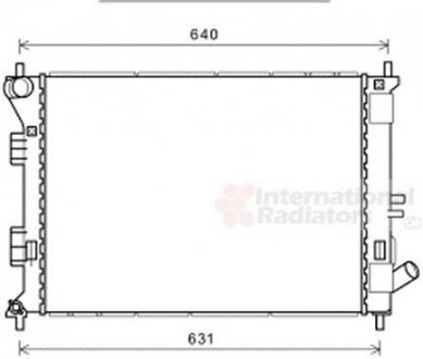 Радиатор охлаждения Elantra/i30/Ceed/Soul 11- (выр-во) Van Wezel 82002335 (фото 1)