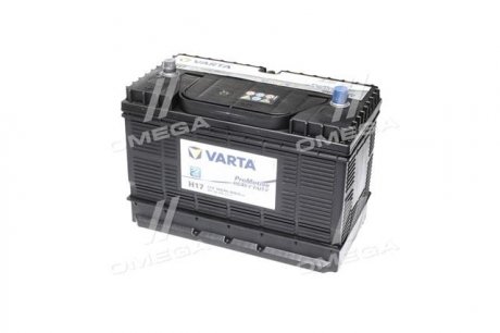 Аккумулятор 105Ah-12v PM Black(H17) (330х172х240), L,EN800 клеммы по центру VARTA 605 102 080