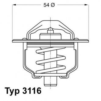 Термостат системы охлаждения WAHLER 311682D