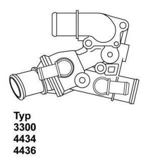 Термостат системи охолодження WAHLER 330080D (фото 1)